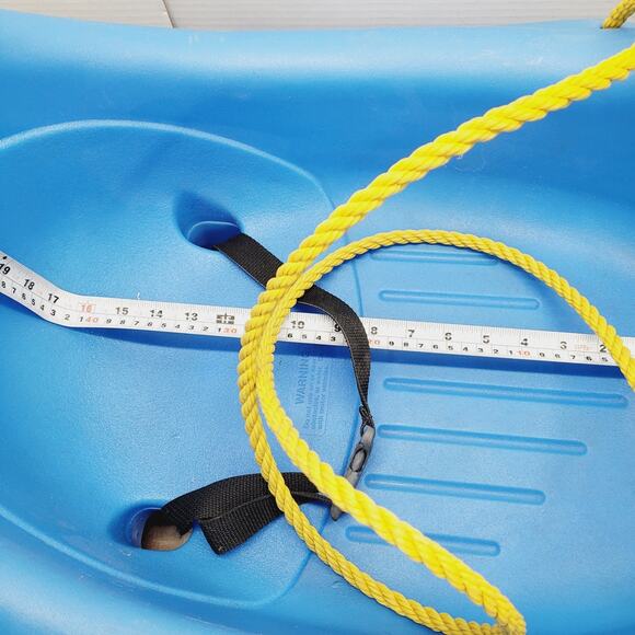 Blue Penguin Sled Pull Rope Seat Belt Strap - Complete with Eyes Vintage STEP 2 - Picture 12 of 15